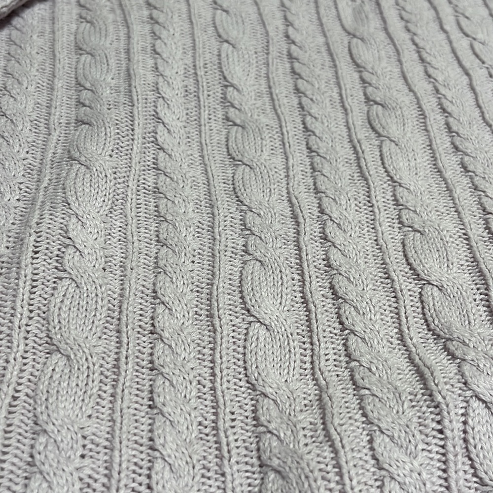 Women’s Light Purple Croft & Barrow Cable Knit Sweater - Picture 5 of 6
